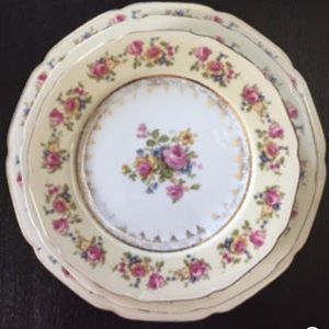 Set of vintage flatware/dinnerware